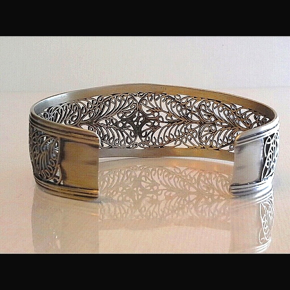 0xidized Ornate Cuff Bracelet - Picture 2 of 4